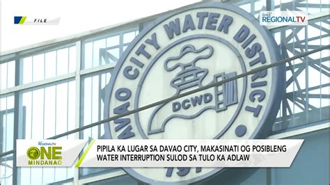 water interruption today davao city update|MARCH 3, 2024: Low water pressure to no water due to DLPC’s .